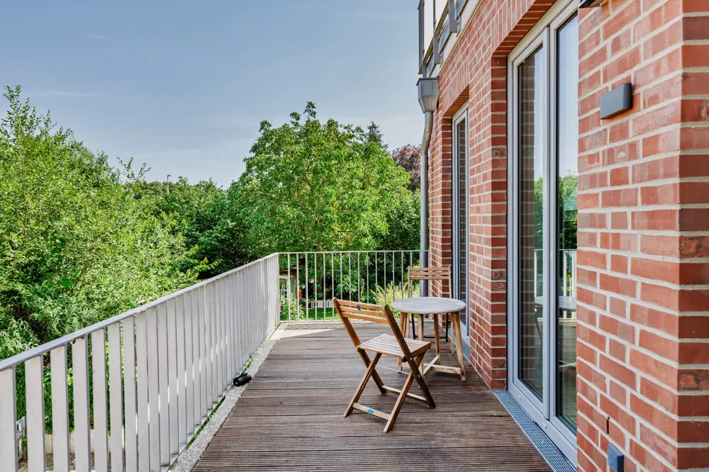 Balkon mit Platz zum Verweilen