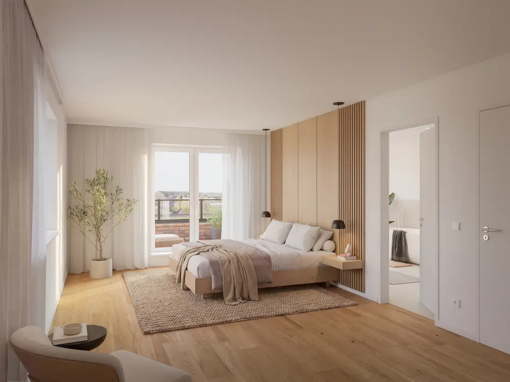Wohnen über den Dächern der Stadt – Moderne 2 Zimmer Wohnung
