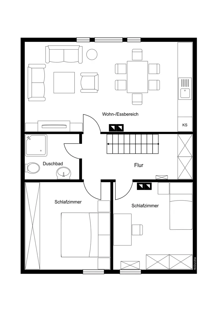 Grundriss Dachgeschoss