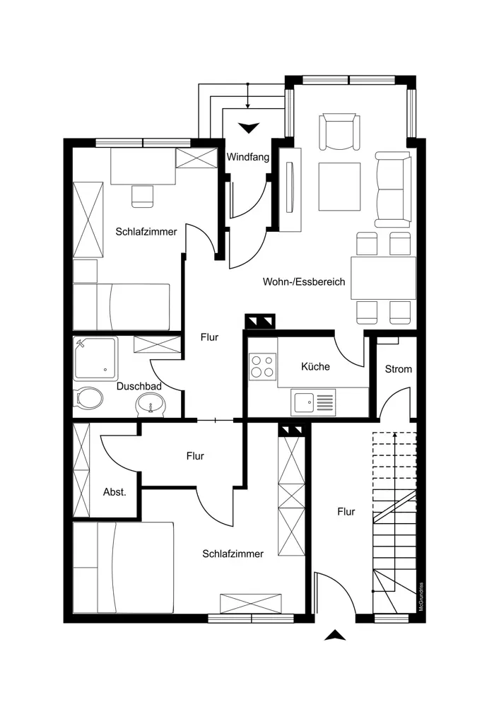 Grundriss Erdgeschoss