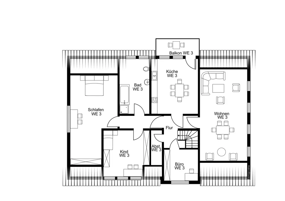 Grundriss Obergeschoss